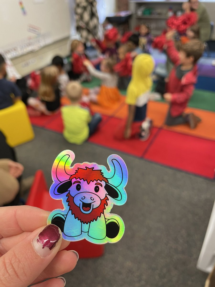 Underwood Hills has a new mascot! We are the Bison!🦬Proud to be part of the H.E.R.D. (Helping Everyone Reach their Dreams)!❤️🖤