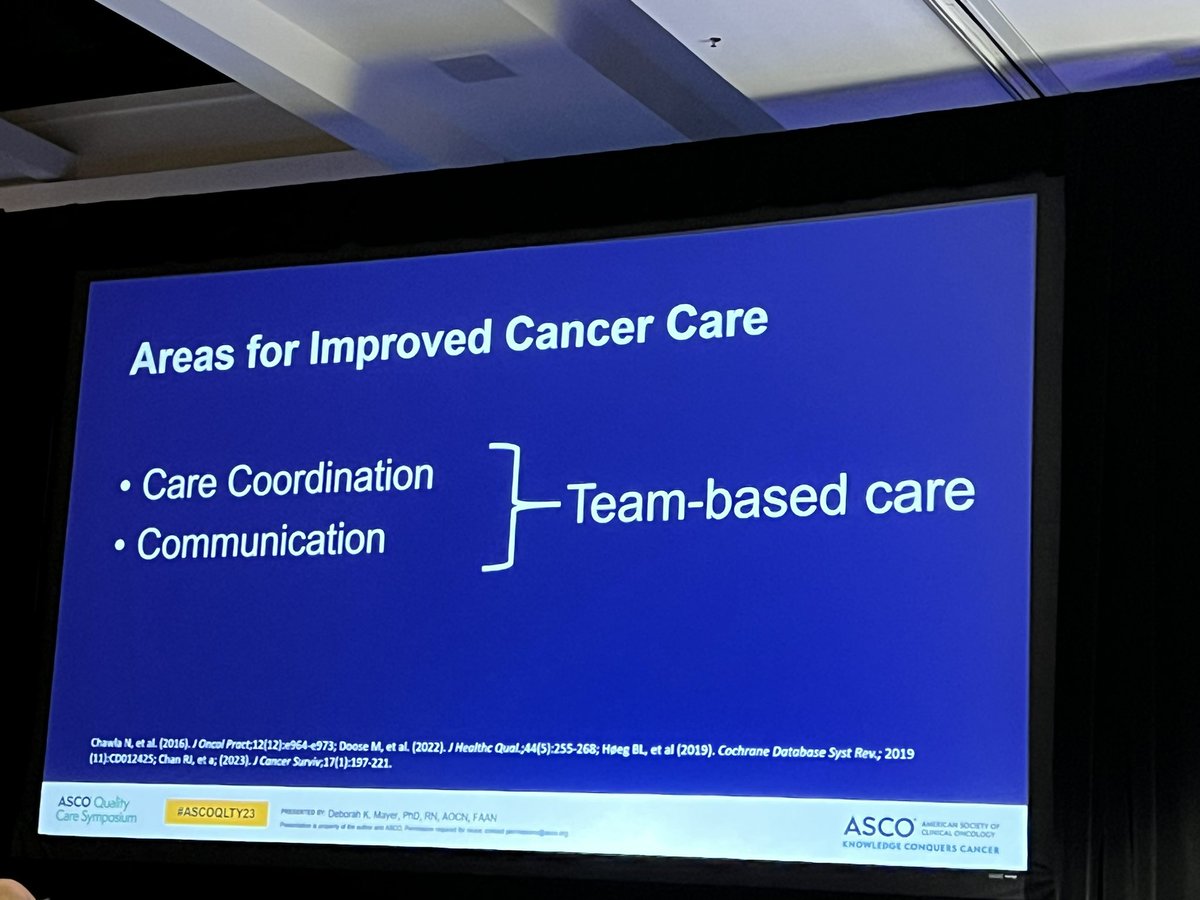 Deb Mayer highlights gaps in care coordination and communication at #ASCOQLTY23
