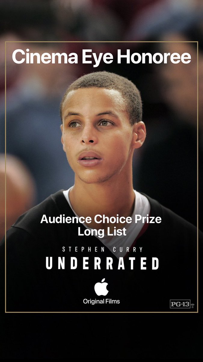 PROXIMITY MEDIA (@proximitymedia) on Twitter photo Today's the LAST DAY to show your support and cast your vote by 5pm PT for Underrated at <a href="/CinemaEyeHonors/">Cinema Eye Honors</a> Congratulations to director <a href="/PeteNicks/">Pete Nicks</a>, the legendary <a href="/StephenCurry30/">Stephen Curry</a>, and the #UnderratedFilm team!
Vote Here: cinemaeyehonors.com/audience-choic… Today's the LAST DAY to show your support and cast your vote by 5pm PT for Underrated at <a href="/CinemaEyeHonors/">Cinema Eye Honors</a> Congratulations to director <a href="/PeteNicks/">Pete Nicks</a>, the legendary <a href="/StephenCurry30/">Stephen Curry</a>, and the #UnderratedFilm team!
Vote Here: cinemaeyehonors.com/audience-choic…