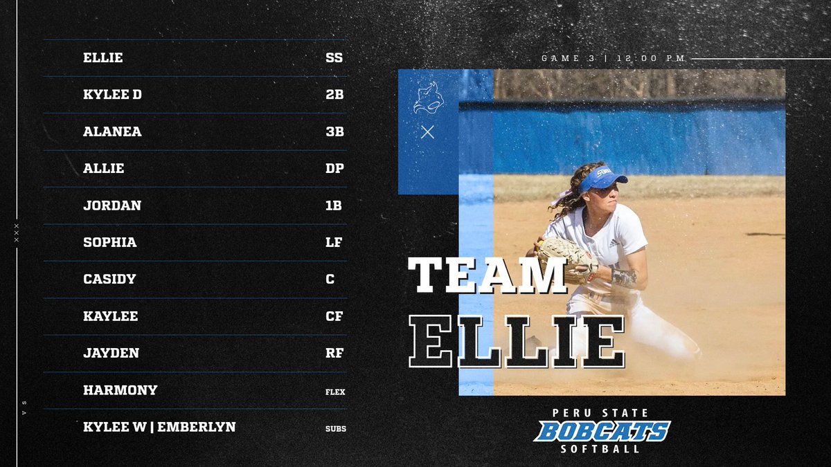 Team Autumn takes the lead after a 10-7 win over Team Ellie. Game 3 today has been moved to a 12:00 PM start time. Here's how they're matching up today!