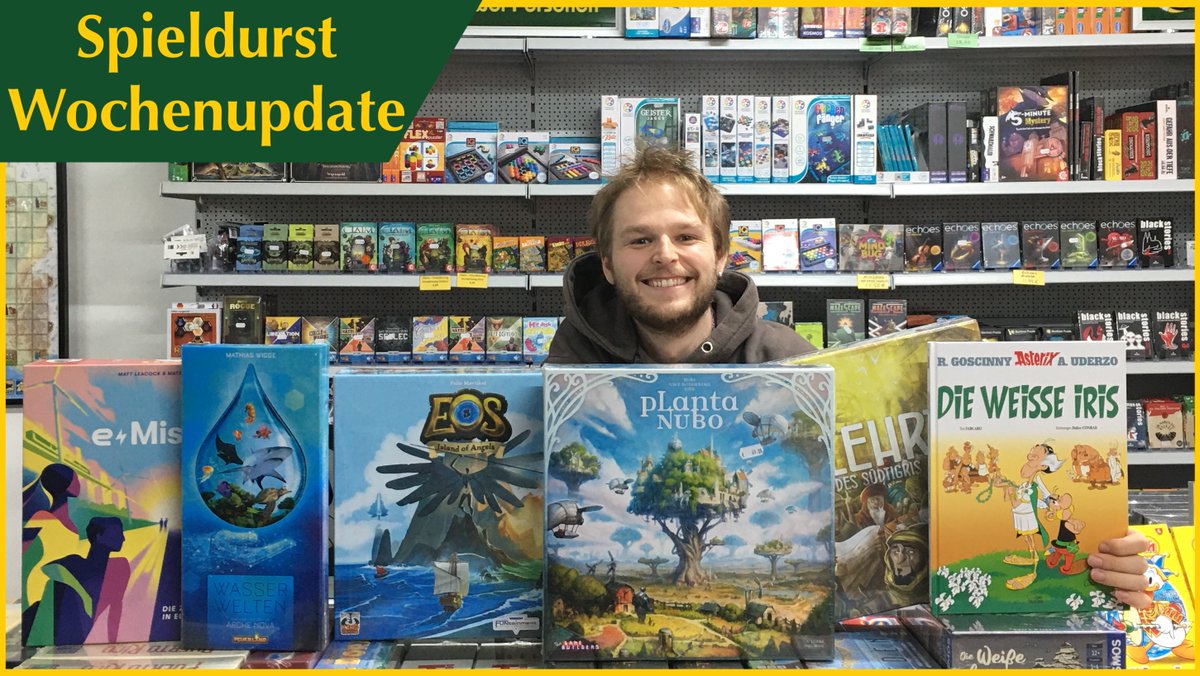 spieldurst's tweet photo. #Spieldurst Wochenupdate - e-Mission, Planta Nubo, Asterix und vieles mehr!

Auch diese Woche sind viele Neuheiten bei uns angekommen! 
News zu TCG, Zubehör, Rollenspielen, usw. findet Ihr bei @HiveworldKoeln

https://t.co/uua7c107oj———————————— 
#Brettspiele https://t.co/ZUxeS1jS9x