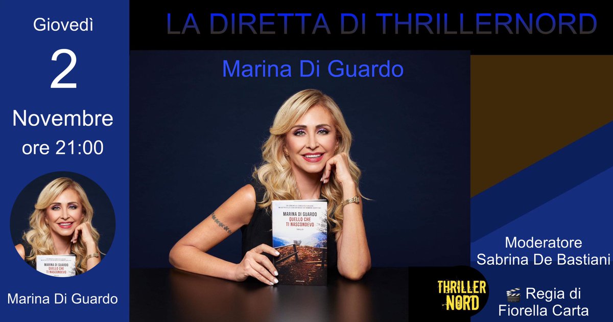 Le dirette di ThrillerNord
MARINA DI GUARDO 
👉🏼 thrillernord.it/thrillernord-i…
Siete tutti invitati a vedere la diretta!

￼￼￼￼￼￼￼￼￼￼￼￼￼<a href="/MarinaDiGuardo1/">Marina Di Guardo</a> <a href="/Sabrina93322199/">SdB</a> <a href="/redglassesread/">Fiorella</a>
