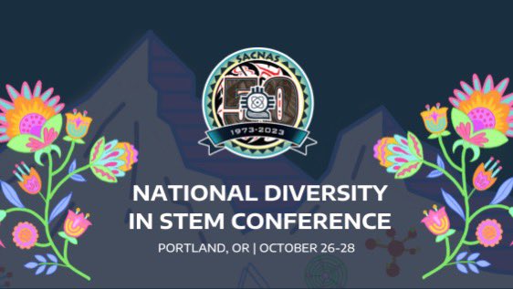 Imagine a workplace where no one looks like you &amp; don’t feel like you fit in. This is a lived experience for underrepresented minority scientists. Once a year, at the @sacnas national conference the world is flipped, I am surrounded by people just like me &amp; I breathe fresh air.