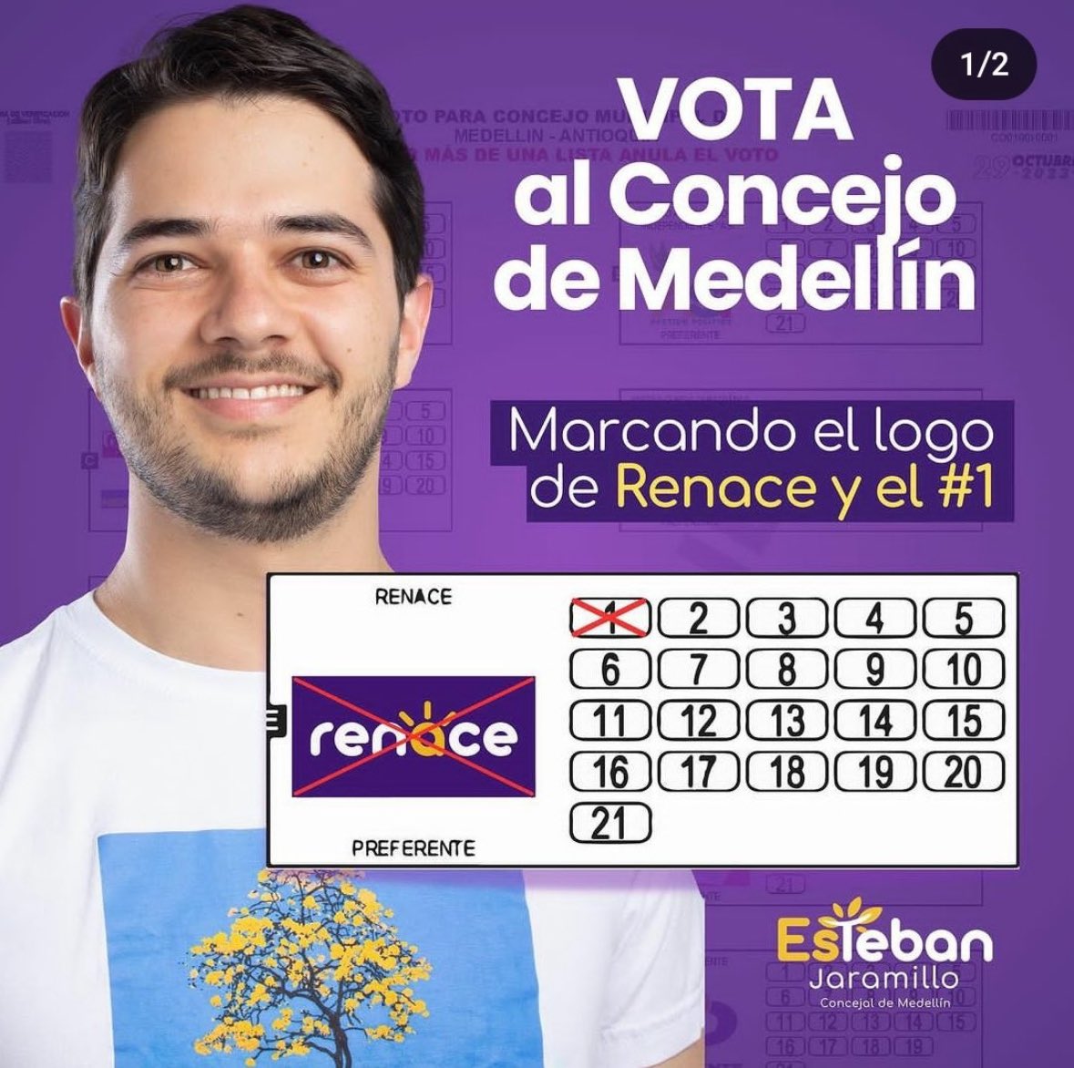 Apoyo por todo el cariño y la confianza a <a href="/Estebanjararuiz/">Esteban Jaramillo Ruiz</a> .