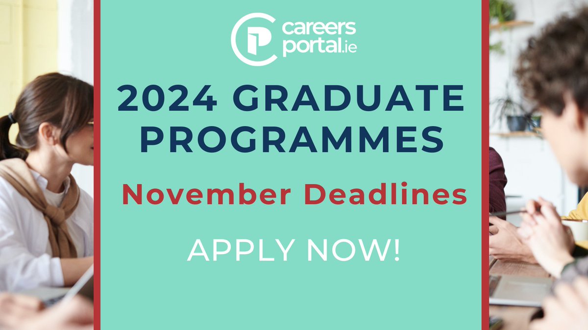 CareersPortal's tweet image. 🎓 Don&apos;t miss the fast-approaching November deadlines for 2024 Graduate Programmes! 

Opportunities in Transport, Law, Travel, IT, Accountancy, Agri-business &amp;amp; more💼

Read: ow.ly/hGzY50Q1zpe

@lidl_ireland @dubaiaerospace @irishwater @wearekerry #GraduateProgrammes #Hiring