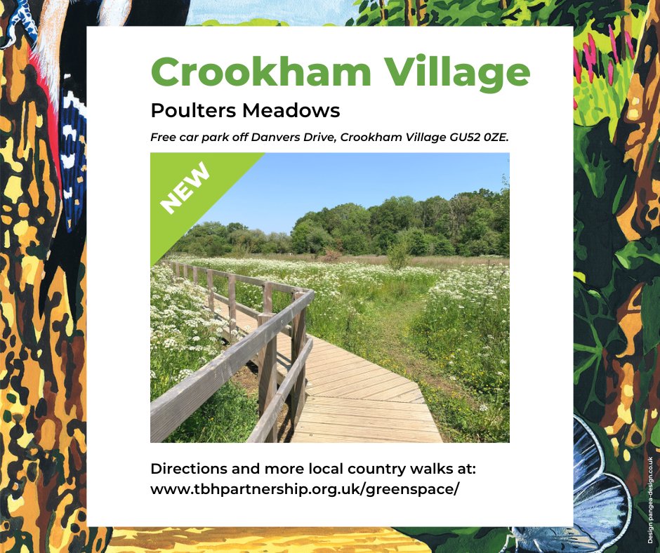 Poulters Meadows is set to become a firm favourite with us and a new free car park off Danvers Drive will be opening soon. For updates, please see our website: tbhpartnership.org.uk/greenspace/pou…

#GreenspaceOnYourDoorstep #CrookhamVillage #ChurchCrookham #Fleet