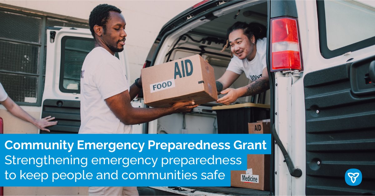 The Community Emergency Preparedness Grant will help eligible Ontario communities and organizations get the supplies, equipment, training and services they need before, during and after emergencies.

Learn more: news.ontario.ca/en/release/100…

#PreparedON
