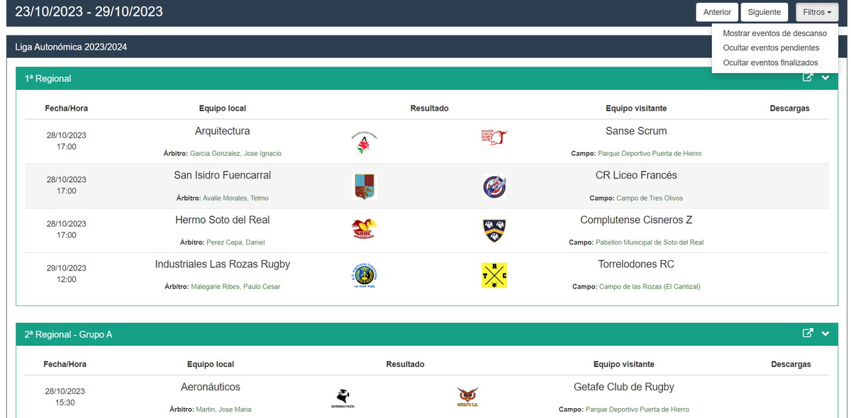 RugbyMadrid's tweet photo. #JornadasFindeFRM ES FIN DE SEMANA Y EL RUGBY🏉 LO SABE❗️

Si quieres estar al tanto de los partidos que se celebran cada sábado y domingo...

👉JORNADAS: https://t.co/vmF0UGrk52 

Consulta la nueva ventana "Jornadas" de nuestra página web (https://t.co/BNr9c3zGsk)

#RugbyMadrid https://t.co/gyb3FgzGcW