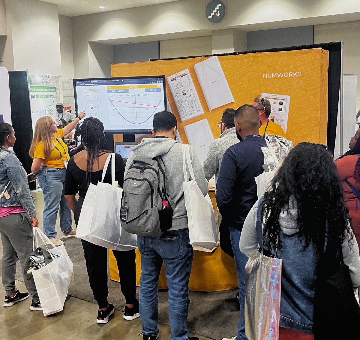 NumWorks's tweet photo. It’s your final day to visit the NumWorks booth at NCTM! Come to booth 204 to enter our Ultimate SWAG giveaway and learn about NumWorks!

#NCTMDC23 #MTBoS #iteachmath https://t.co/7aHN5ivn1w
