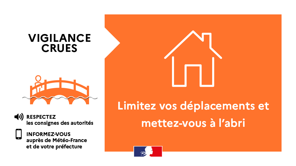 @meteofrance place aujourd’hui 5 départements de la façade Atlantique en #VigilanceOrange🟠 pour #crues💧 ⚠️ À partir de demain, 8 départements de l’#ouest seront concernés par une #VigilanceOrange pour crues et #VaguesSubmersion🌊 Suivez l'évolution sur vigilance.meteofrance.fr