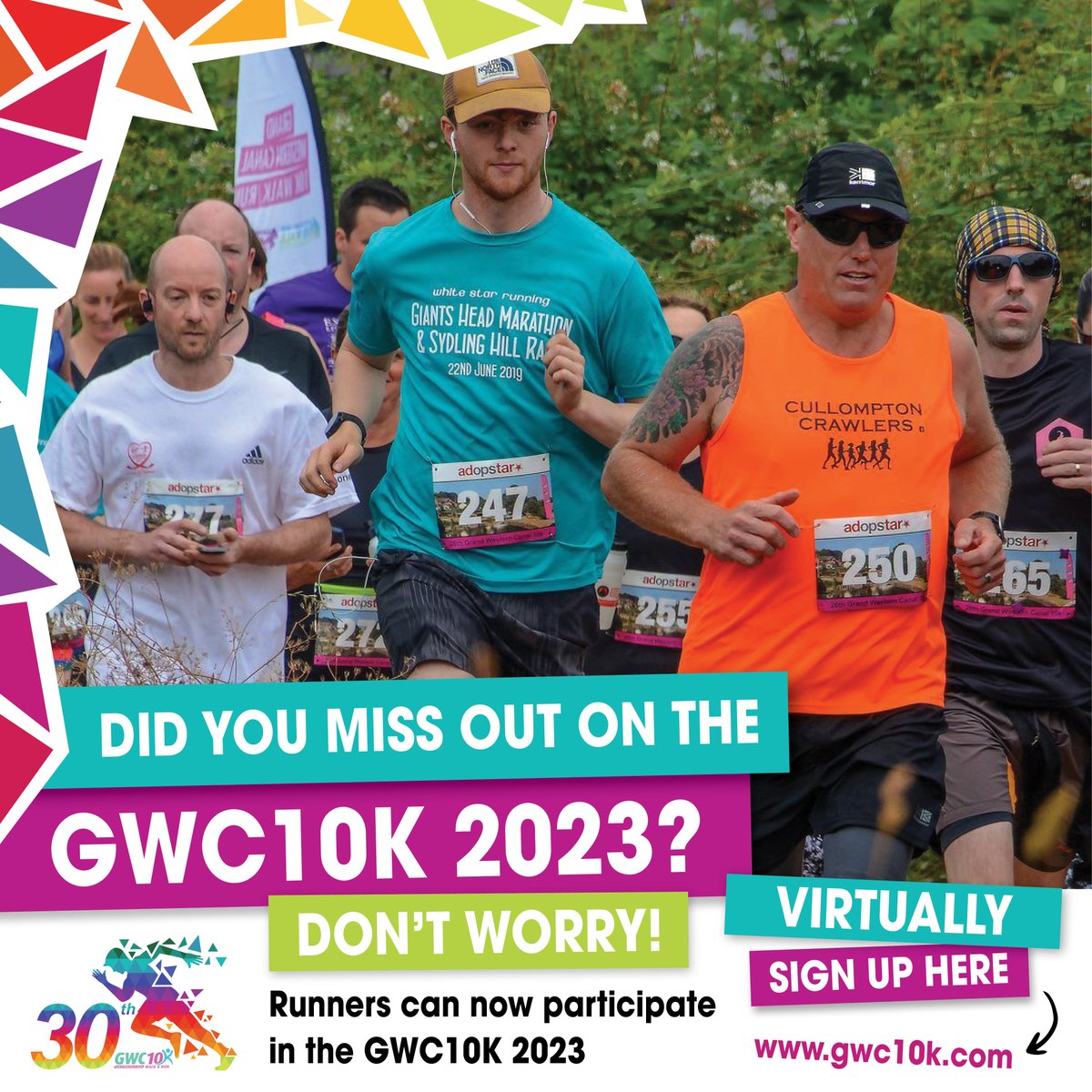 Did you miss out on our GWC10k walk/run? No problem! 
Just complete your 10k and share your proof via email (Charity@adopstar.com) by December 31st, 2023, and we'll send you a well-deserved medal! 🥈🏃‍♀️🏃‍♂️

Sign up now and be a part of this challenge > eventbrite.co.uk/e/last-ever-30…