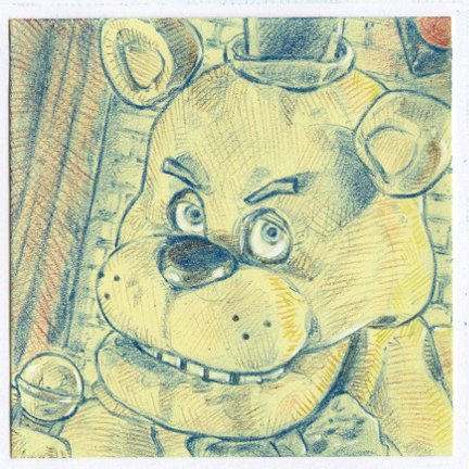 dannyschoening's tweet photo. "Uhh the animatronic characters here do get a bit quirky at night." #HalloweenPostIts Day 27 🐻 Freddy Fazbear  -  Five Nights at Freddy's 🍕 @FNAFMovie   #FiveNightsAtFreddys  #FNAFMovie https://t.co/OKMwvRCpQG