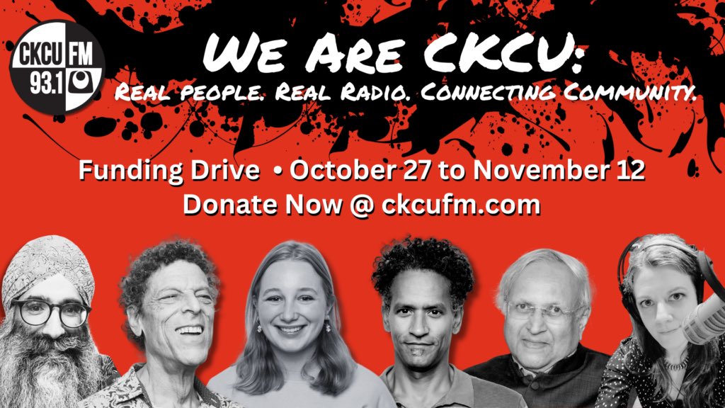CKCUFM's tweet photo. #CKCUFM funding drive is officially on! We’re independent, volunteer driven, community supported radio, and a registered charity. We’re real people doing real radio. Help us keep it up at https://t.co/b1zdU1xsA2. We’re here for you! #SupportCKCU #FundCKCU https://t.co/LqsiY6dlGx