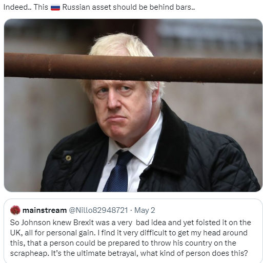 Britain_People's tweet photo. BORIS JOHNSON 

"Those who break the law will have nowhere to hide."  

👉RETWEET if you agree Johnson should be investigated.

#RussiaReport #Brexit https://t.co/Rm0ZS3v6f3