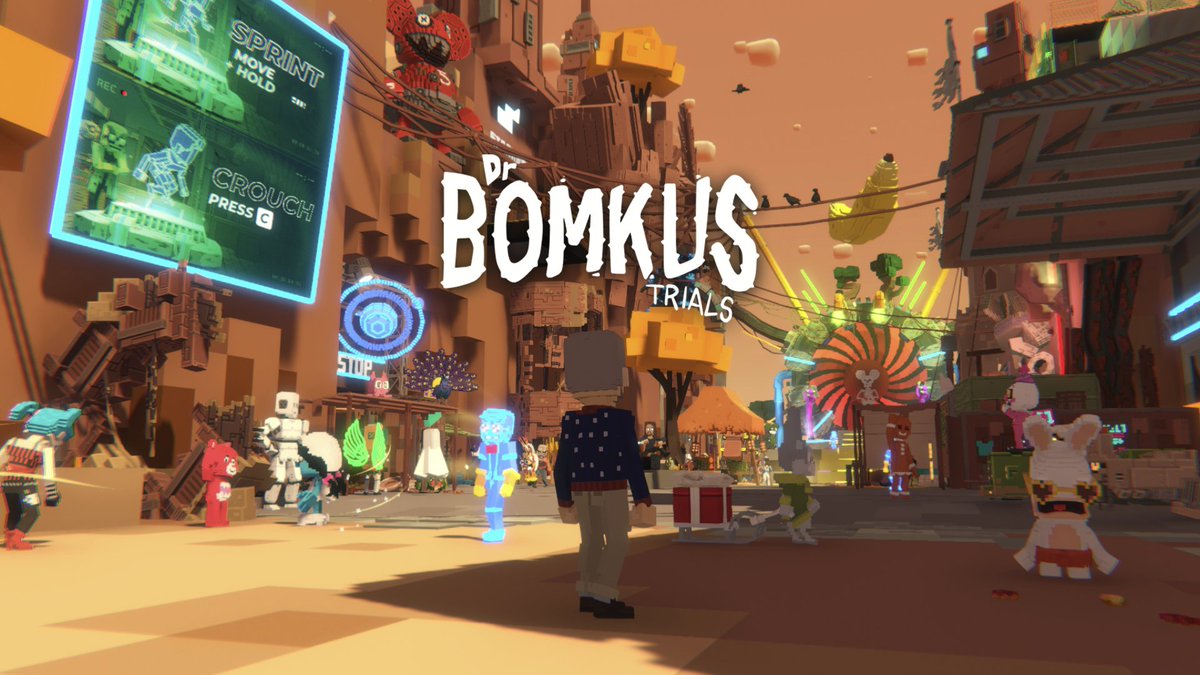 Enter Dr. Bomkus' MetaLab 🧪 He's conducting new experiments 🧑‍🔬 Are you brave enough to be a test subject, er, contestant in his Trials Event?  

When you're not competing, put your feet up and hang out in his MetaLab. Here, you can interact with fellow competitors, talk trash,
