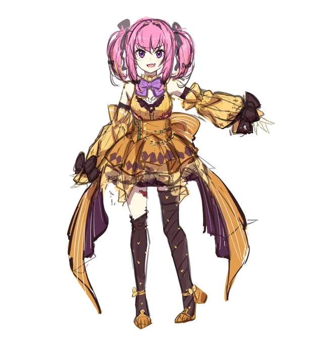 途中～ハロウィン的なもののラフ! 