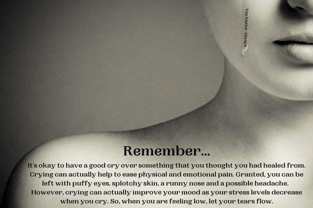 SuzieYMA's tweet photo. It's the tears we don't cry that weigh us down 💜💜💜 #YouMatterAlways #thetracksofourtears #letitout #crying #emotionalregulation #emotionalrelease #itsokaytocry #tearsofpain #tearsofjoy #MindHealth https://t.co/HSUrs7DNix