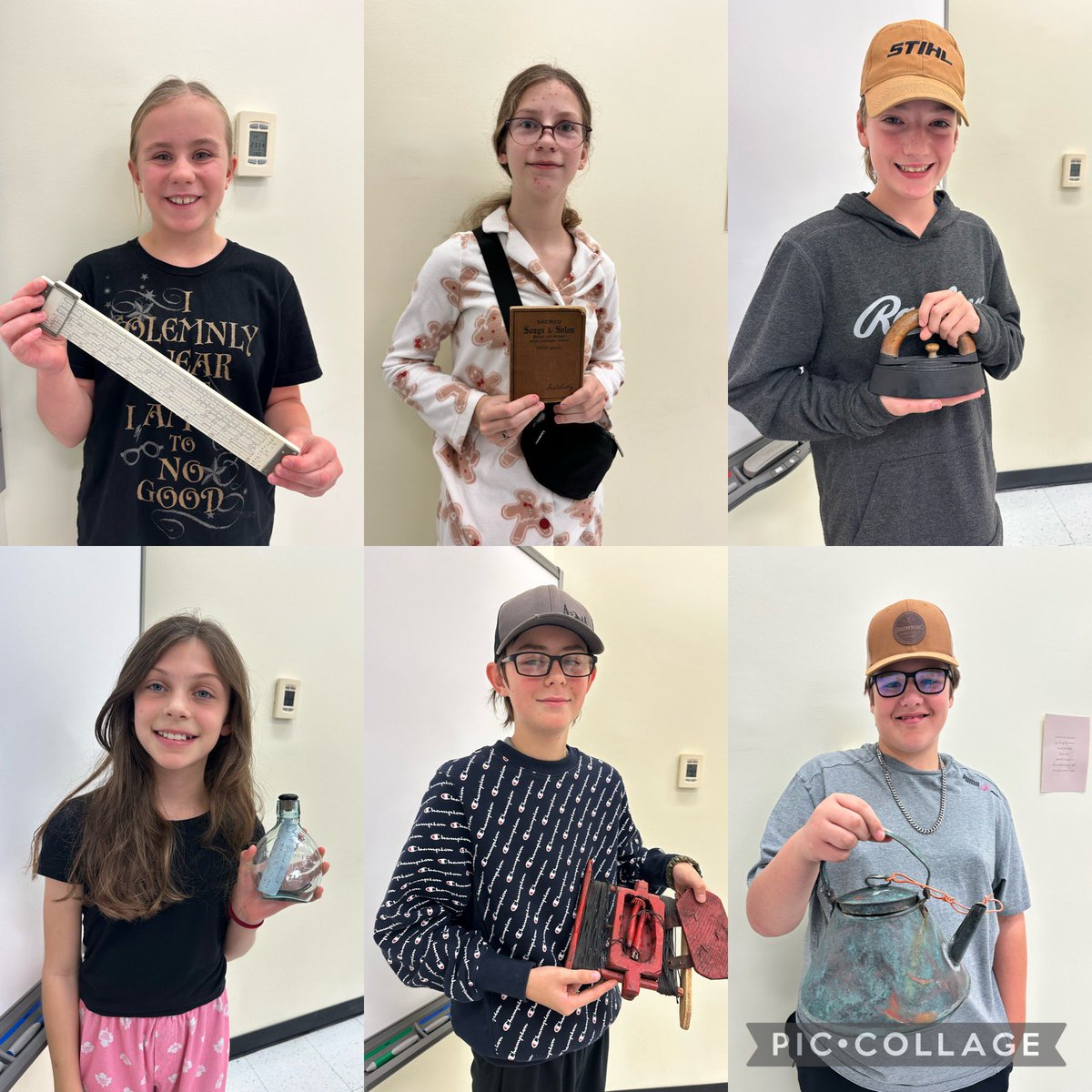 My grade 7 social studies class brought in artefacts from the last to showcase how items were made and used in history here in Newfoundland. We had a great assortment of treasures to show and share and they all did an awesome job presenting what they had learned! <a href="/NLESDCA/">NLESD</a>