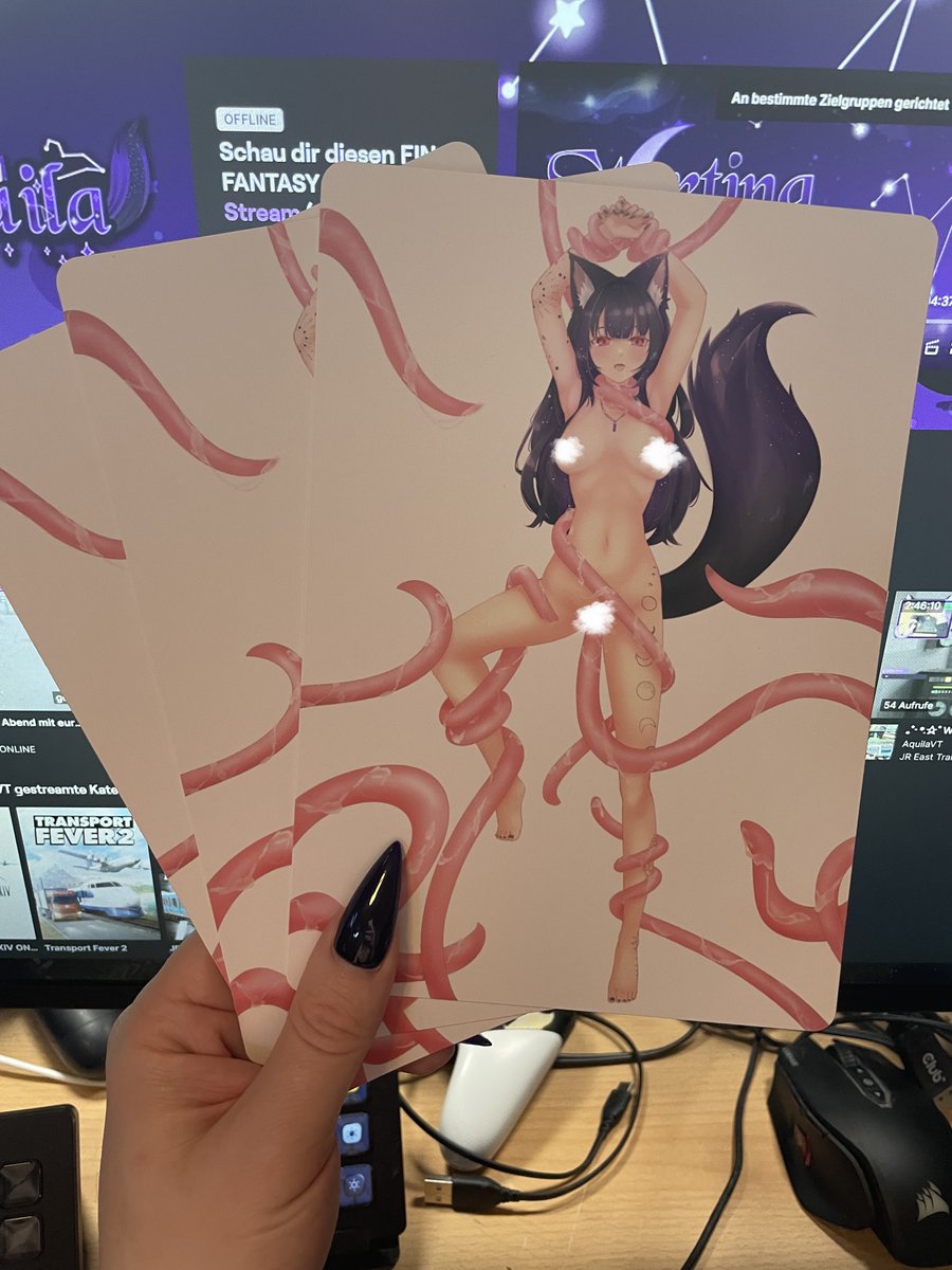 Weill gerade alle so Horny sind, verlose ich 3 von meinen A5 Tentakel Karten. 

Zum Teilnehmen.
Mir Folgen
Diesen Post Liken und Re-Posten (Kein Zitat).

Teilnahmeschluss: 12.11.2023

#GERVtuber #Vtuber