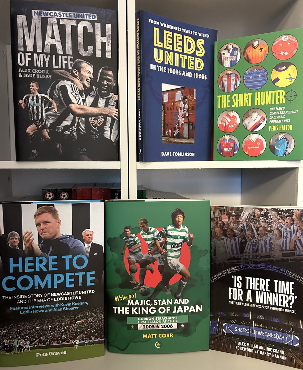 SoccerBooksLtd's tweet photo. *NOW AVAILABLE*
This week's new arrivals!
Get your books here!👇⚽️
https://t.co/pgIzAWSGSn

@YesWeCrann @AlexMiller91 @welbeckpublish @toy_toys_shirts @ConkerEditions @PeteGravesTV @celticstarpod @amberleybooks @PitchPublishing @bazzabannan25 #lufc  #CelticFC #NUFC #swfc https://t.co/5led4vk9ES