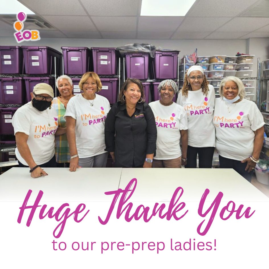 Always ready to party/help, EOB’s pre-prep ladies come through for us every month. 🧡💜 Thank you! extraordinarybirthdays.org #extraordinarybirthdays #hopedealers #community #eob #happybirthday #birthdayparty #eobcelebrations #homeless #homelessness #homelessyouth