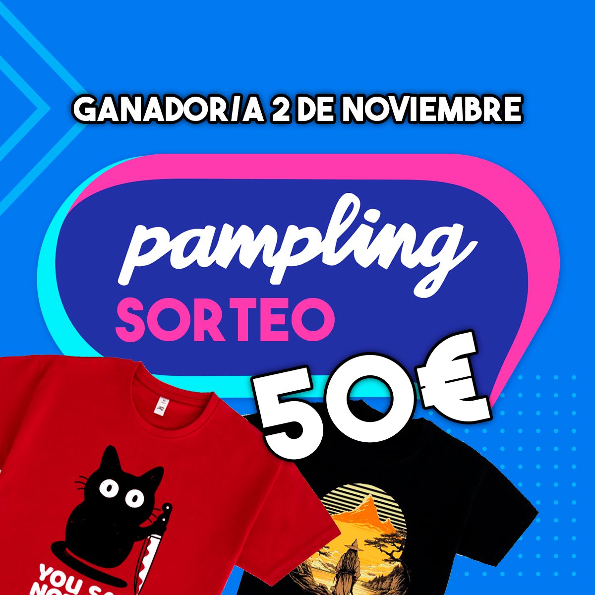 💥SORTEAZO DE 50€ PARA GASTAR EN PAMPLING.

Para participar:

👉Seguir a <a href="/soyNorris/">NorrisPlay</a> y <a href="/PamplingNews/">Pampling 👕</a> 
👉LIKE + RT
👉Menciona a alguien a quien regalarás al menos unos calcetines.

🤜2 de noviembre ganador/a.

#SORTEO #pampling #gratis