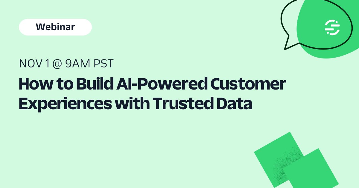 In this interactive webinar, we’ll demonstrate how Twilio Segment’s customizable Customer Data Platform helps businesses streamline their data infrastructure to unlock precise customer insights and fuel AI-driven customer journeys at scale. webinars.segment.com/segment/How-to…