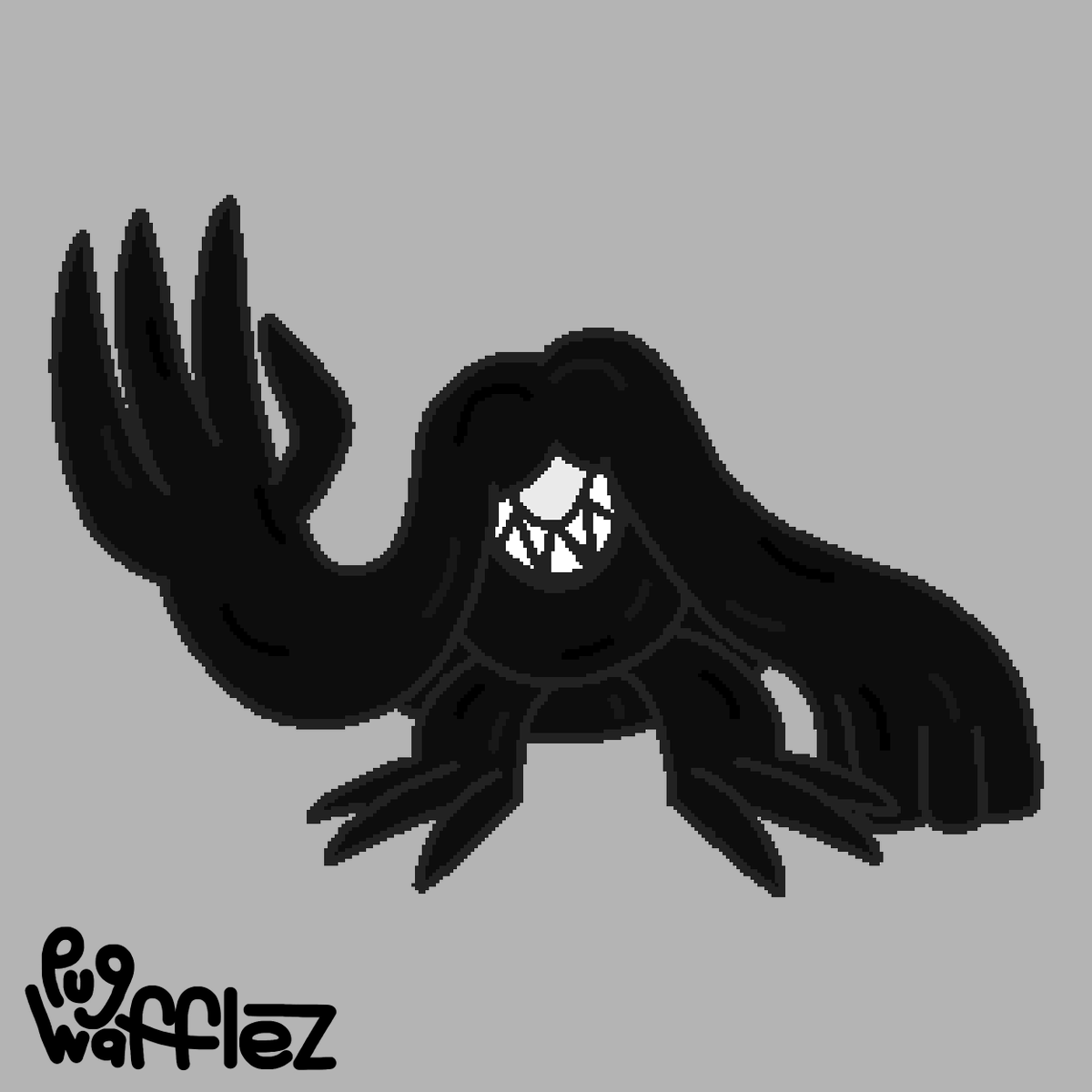 PugWafflez2's tweet photo. UB-Hair has evolved!
A new Ultra Beast has been discovered!

UB-Tangled
Pelogrozo (Ghost/Dark)

[ #pokemon #fakemon #creaturedesign #PokemonScarletViolet #ultrabeast ] https://t.co/jitEvYVtQn