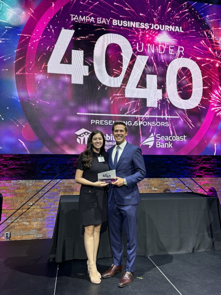 AlbieKaminsky's tweet image. Thank you @TBBJnewsroom for such a special night! Humbled to be recognized as one the 40 Under 40 professionals this year.