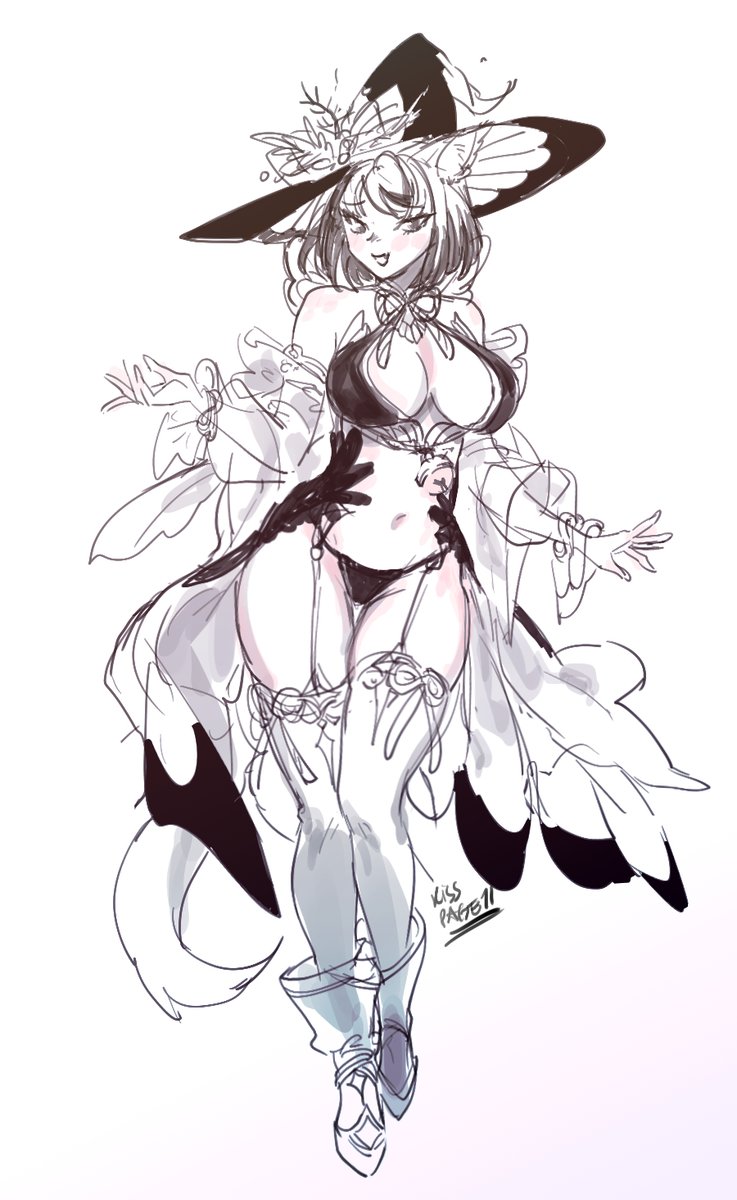 character design of mage.
I wanted to create a white cat mage but ended up with a stork element... i'll try again better next time.
(my OC)