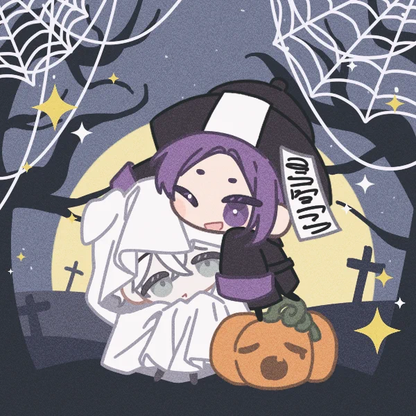 Picrewの「둘이서할로윈」でつくったよ!  #Picrew #둘이서할로윈 