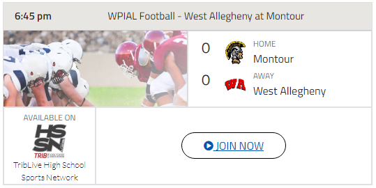 WPIAL Football - West Allegheny at Montour
📺bit.ly/F03Lz04
🕢6:45 pm