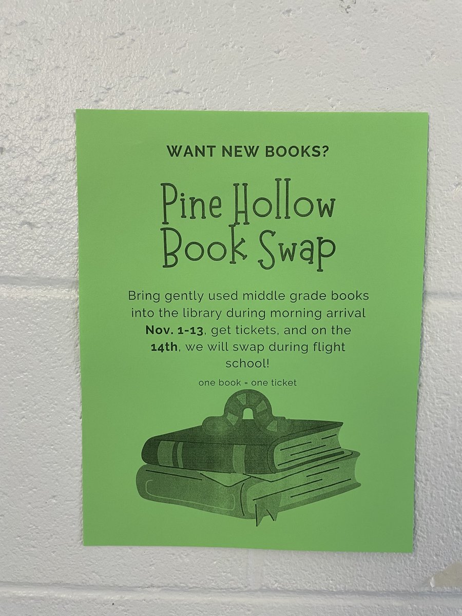 Day 84 #HollowHappenings 🛫 Our PHMS Book Swap is under way! 📚