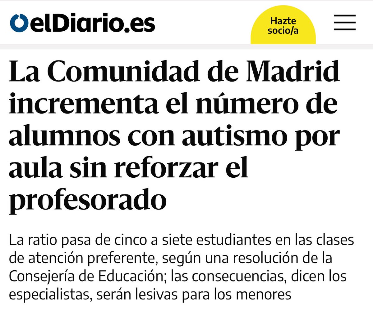 dmillanlopez's tweet photo. Estupendo. 🤦🏻🤬 #aulasTEA #TEA #CEA #autismo #autista 

https://t.co/zr2KSTV18Q https://t.co/JXILZ37vmi