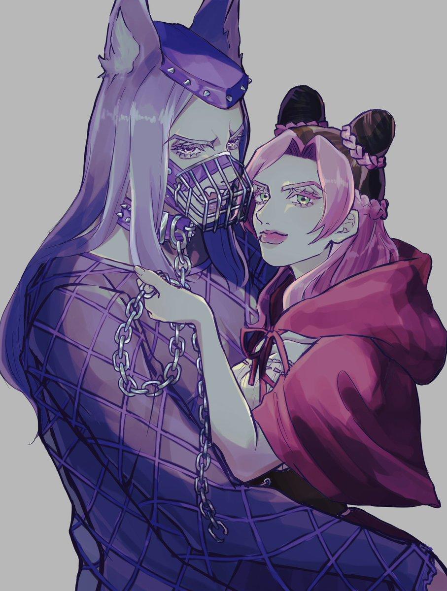 akema_po's tweet photo. 💜🐺⛓🩷
アナ徐 ※捏造衣装 https://t.co/HsmcKyNfLc