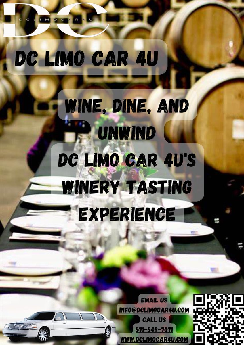 Wine, Dine, and Unwind: DC Limo Car 4U's Winery Tasting Experience
Our luxurious DC Limo Car 4U service offers a stress-free and opulent way to explore the best wineries in the area. #DCsWineryEscape #LimoIndulgence #WineTastingJourney #dclimocar4u