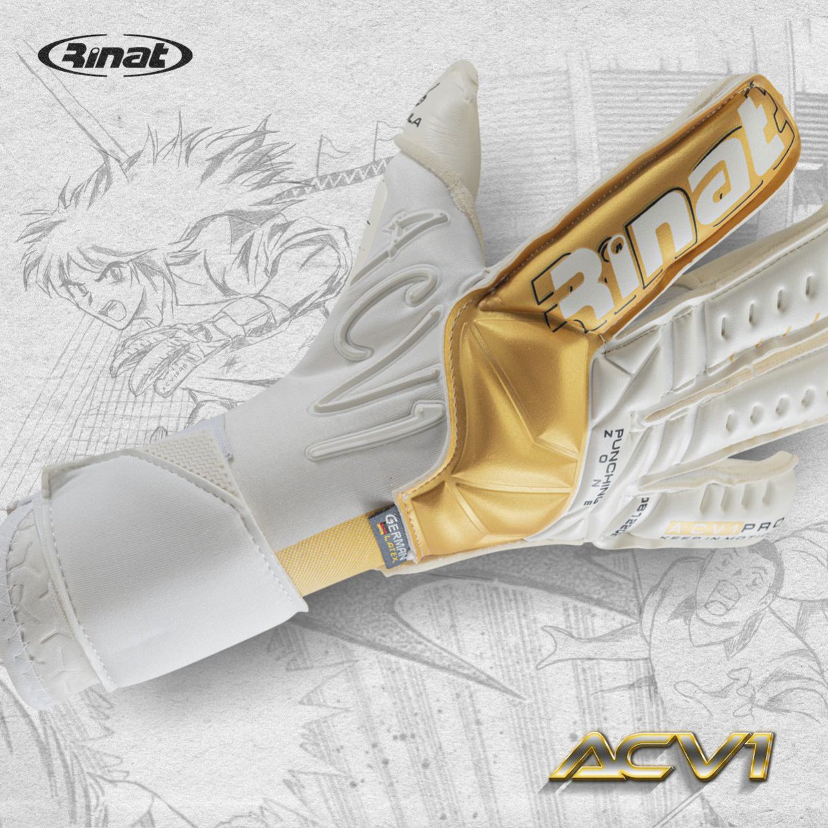 RinatOficial's tweet photo. ¡Misma esencia, diferentes colores! 
El ACV1 PRO en su versión Blanco / Oro ya se encuentra disponible en: https://t.co/fOB8H81yQS 🥅⚽🧤 @AcevedoCarlos9
#TodosSomosUno #ACV1 #Acevedo #Cancerbero #Rinat #FamiliaRinat https://t.co/cghgkecSxx