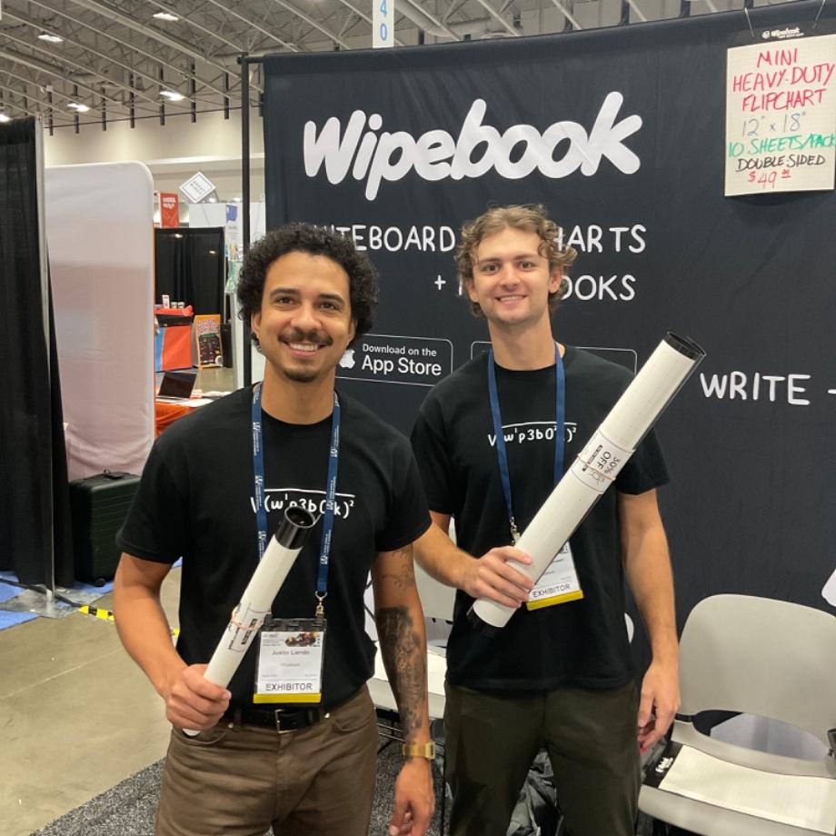 Wipebook's tweet image. Make sure you stop by our booth (#640) if you haven't already. Sign up for our raffle + get your FREE sample before they're all gone! 

#NCTMDC23 #wipebook #BTC #Sustainability