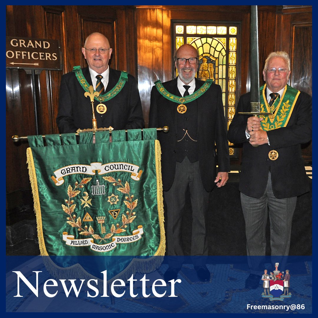 MarkMasonsHall's tweet photo. Get that #FridayFeeling with this week's Freemasonry@86 News update! 📰 Stay up to date with the latest happenings in the Freemasonry community and gain insights into the Companion Orders' activities. 🌟

Read the full newsletter here - https://t.co/qbVXVqxHW1 https://t.co/UoIl5aauB4
