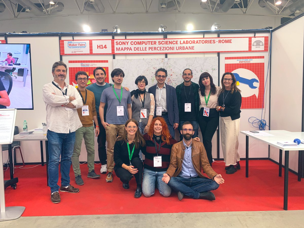 SonyCSLRome's tweet photo. Una settimana fa iniziava @MakerFaireRome! #MFR2023 #SonyCSLRome #SonyCSLParis https://t.co/1yYXQdv7uA