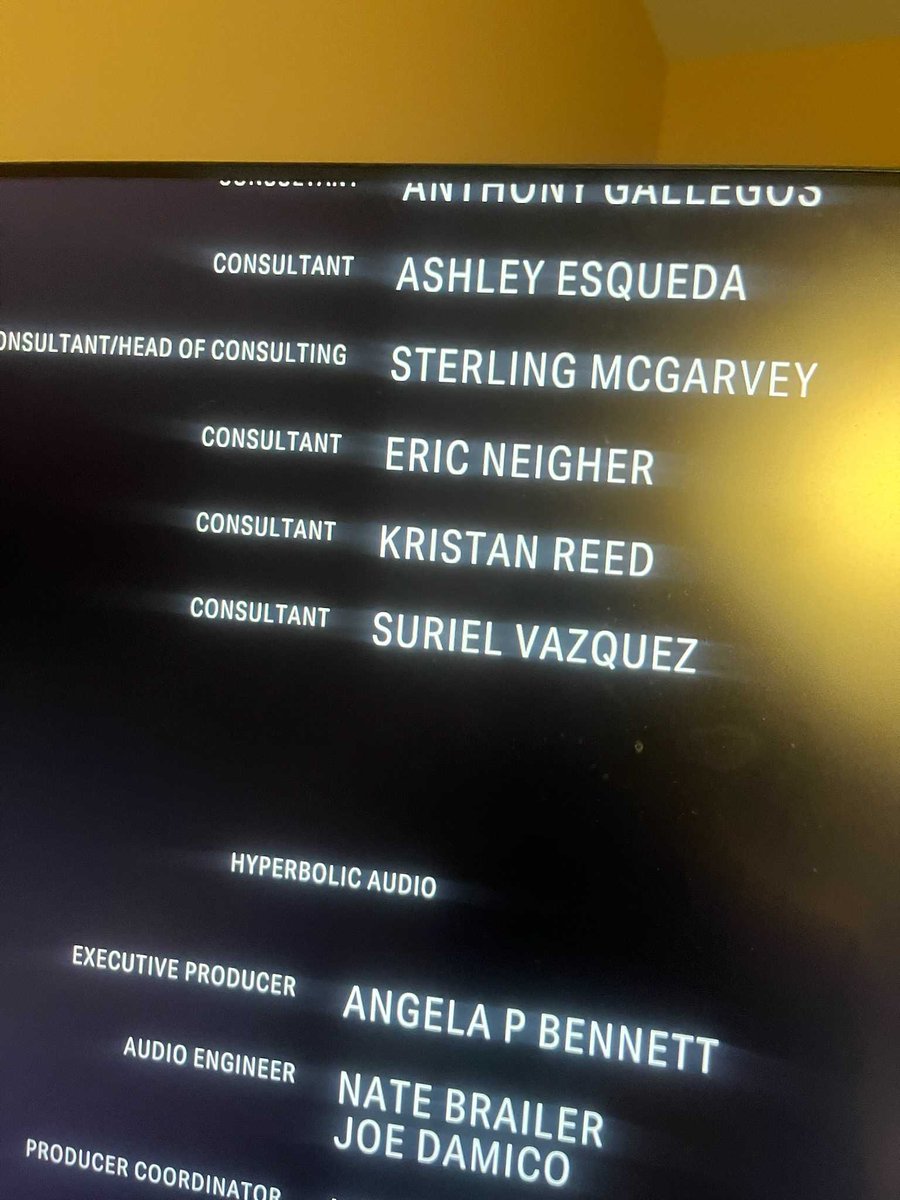 EricNeigher's tweet photo. Hey, I'm in the credits for @alanwake II! Neat! What an awesome project to work on it was. Thanks @remedygames @EpicGames and to my awesome colleagues @Chufmoney @AshleyEsqueda @sterling_m @kristanreed and @SurielVazquez! 🫡 https://t.co/UmHMO14OZt