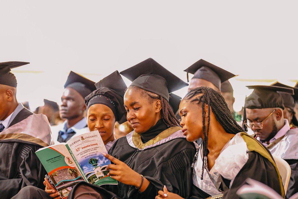 egertonunikenya's tweet photo. Congratulations to the class of 2023. Today was your day
#47EgertonGraduation https://t.co/DpnGifVIUF