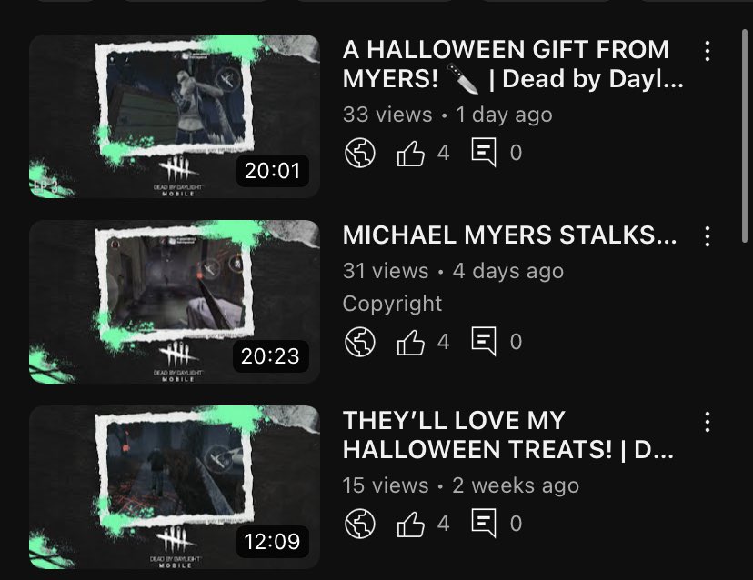 ang3lusTSP's tweet photo. Latest @DbDMobile videos have been slowly but surely getting more views and that makes me very happy 🥹
#dbdmcc #DbDMobile #dbd #DbDMobileXAttackOnTitan https://t.co/M9CQjg4LdM