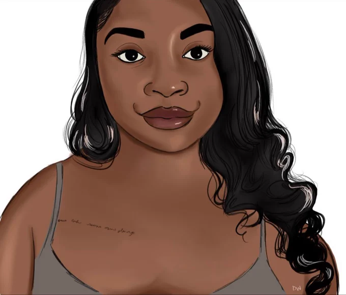 I got a iPad in 2020 &amp; started learning how to do portraits by drawing my followers/family/friends. Within a few months I improved.  March 2020 v. August 2020 