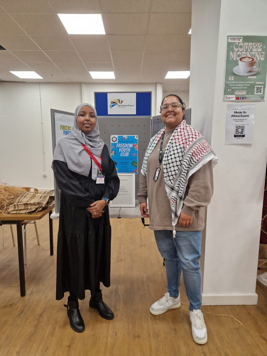 A huge thank you to @ZamZamUnlimited for allowing us to showcase the Freedom Youth Club heritage to the public in Leicester. They’re open over the weekend so if you get a chance please do pop in! #BlackHistoryMonth #AfricanHeritage #MadeInAfrica 🌍