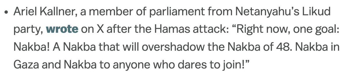 For anyone who doesn’t understand why Palestinians have every reason to fear they are now facing permanent expulsion: Here is a thread with quotes from the Israeli defense establishment this month. No comment. Just direct quotes. Here’s the first one.