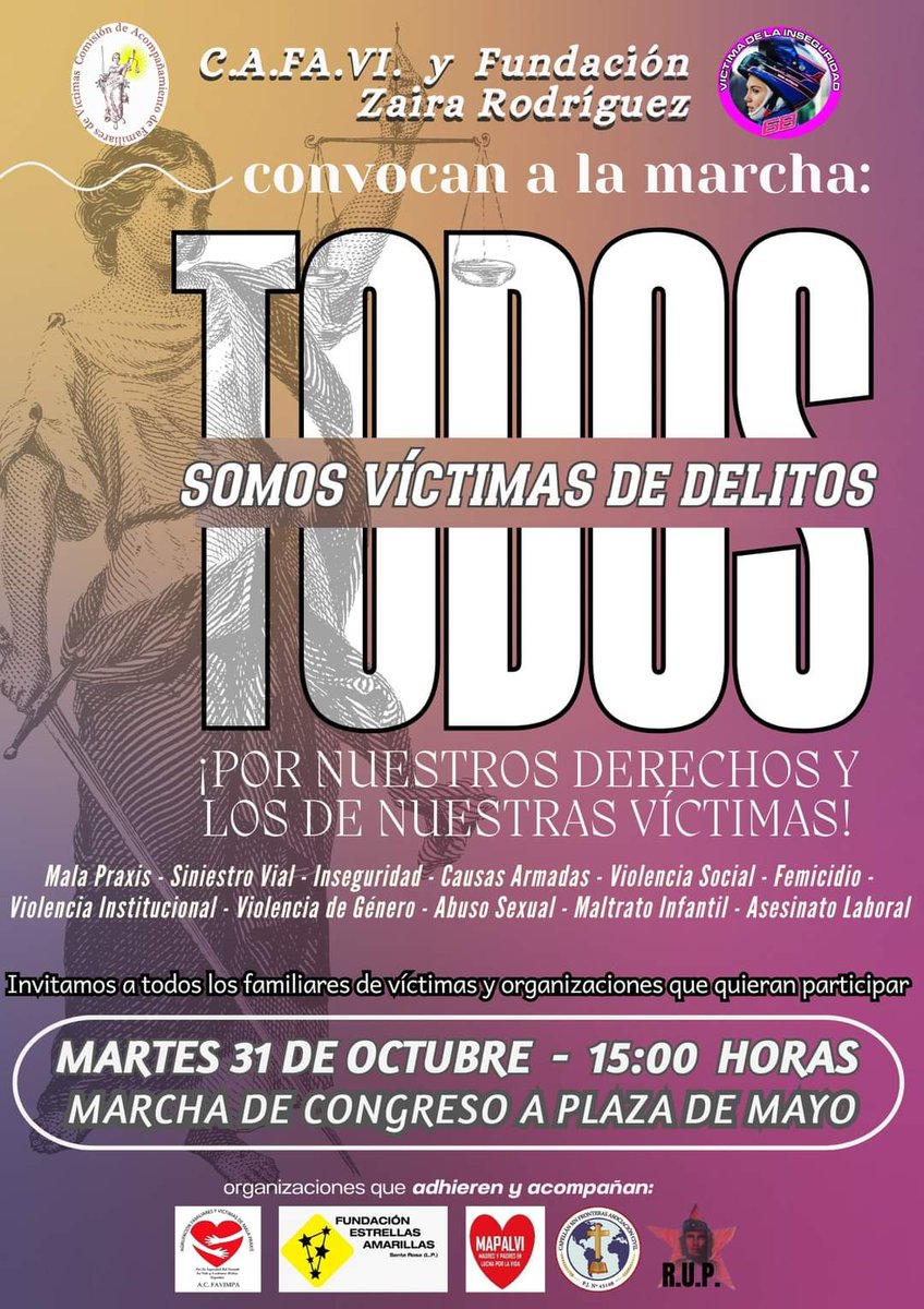 justParapablo's tweet photo. Martes 31/10-15HS concentración de Familiares de víctimas en @DiputadosAR por el verdadero cumplimiento de la #Leydevictimas #Inseguridad #DerechoPenal #FamiliaresDeVíctimas @A24COM @lanacionmas @todonoticias @telefenoticias @telenueveC9 @AmericaTV @Cafavi_ong https://t.co/qS140buaFc