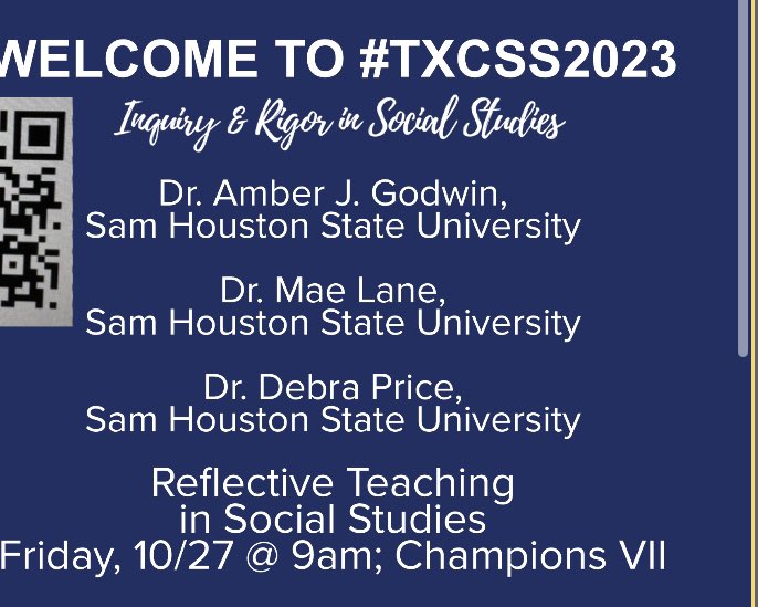 Enjoying my morning sessions at #TXCSS2023 over supporting Civil Discourse in classrooms and Reflective Teaching. #KMSCougarPride #thinkinglikeahistorian