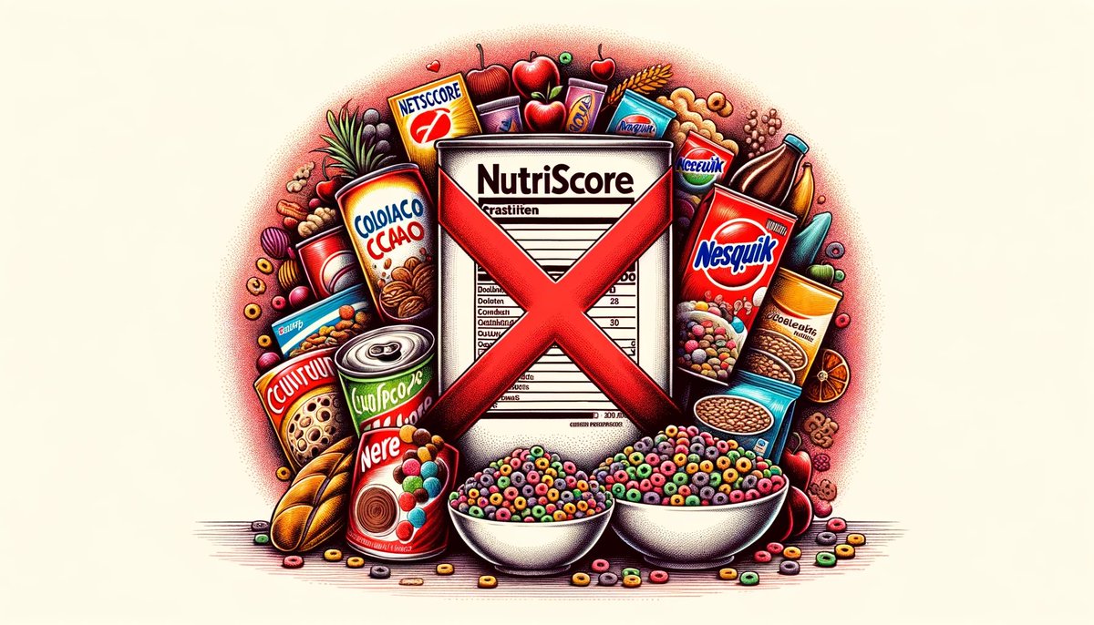 Ferritina2's tweet photo. @calotonterias @Mav_erick2 El sistema #NutriScore nos hace cuestionar la lógica: ¿Cómo es posible que los ultraprocesados con altos niveles de azúcar y aditivos tengan mejor calificación que alimentos frescos y nutritivos como el queso, el jamón o el atún? 🤔🍗🥩🧀#ComidaReal #SaludNutricional #Agenda2030 https://t.co/CUPA0PlwGO