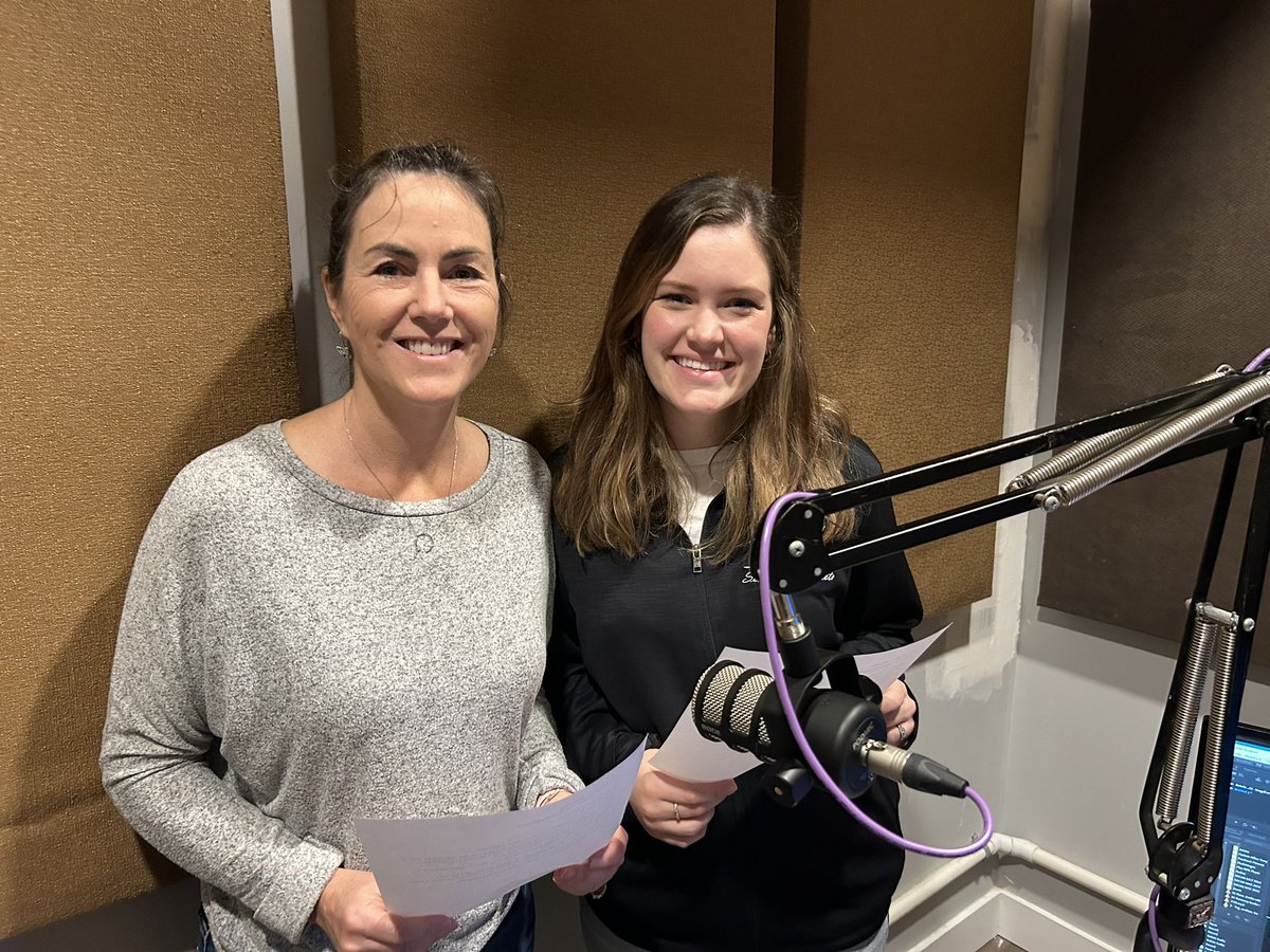 Rachel and Brenda are in the studio recording a new radio ad! Tune in and keep an ear out for us on @HotCountry1035 🎧🎙️